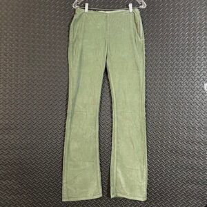 We The Free Corduroy Flare‎ Pants Olive Green High Waist Casual Women's Size 27